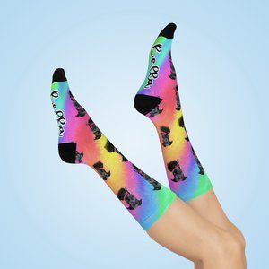 Personalized Dog Socks with Name and Photo - Fluffy Design